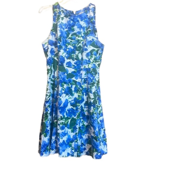 Milly for design nation blue floral dress size 10 - Picture 3 of 8